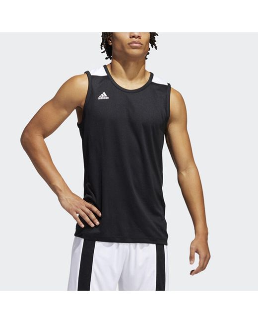 Adidas Black C365 Jrsy Basketball Training Sports Quick Dry Breathable Vest for men