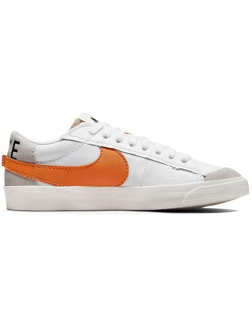 Nike Blazer Low Jumbo Low-top Sneakers White/orange for Men | Lyst