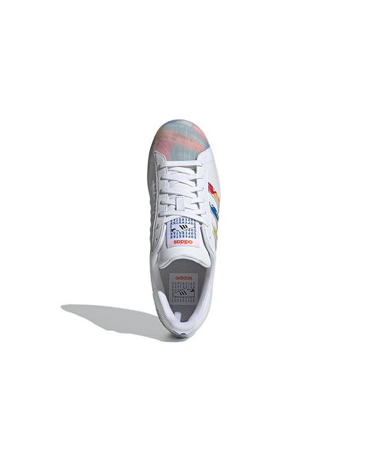 Adidas White Superstar 'Multi Logo' for men