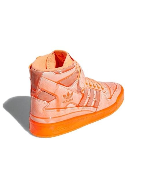 Adidas Orange Jeremy Scott X Forum High 'Dipped for men