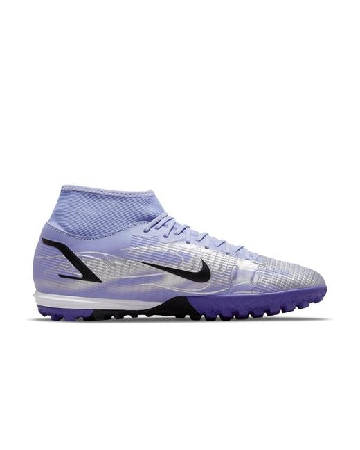 Nike Blue Kylian Mbappe X Mercurial Superfly 8 Academy Tf 'Flames' for men
