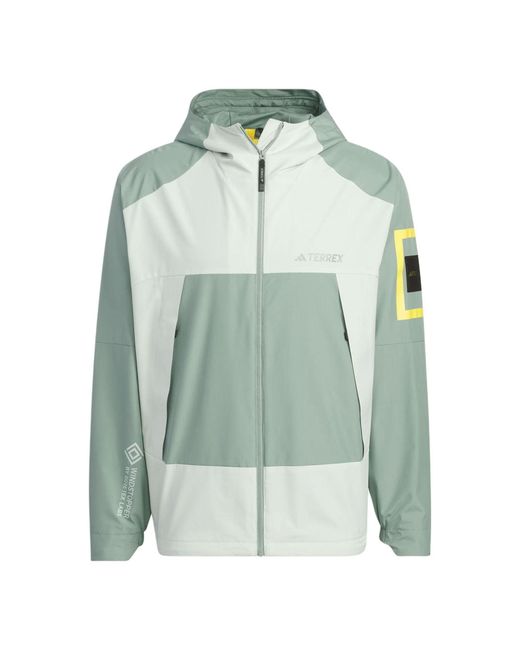Adidas Green X National Geographic Windstopper Gore-Tex Jacket Asia Sizing for men
