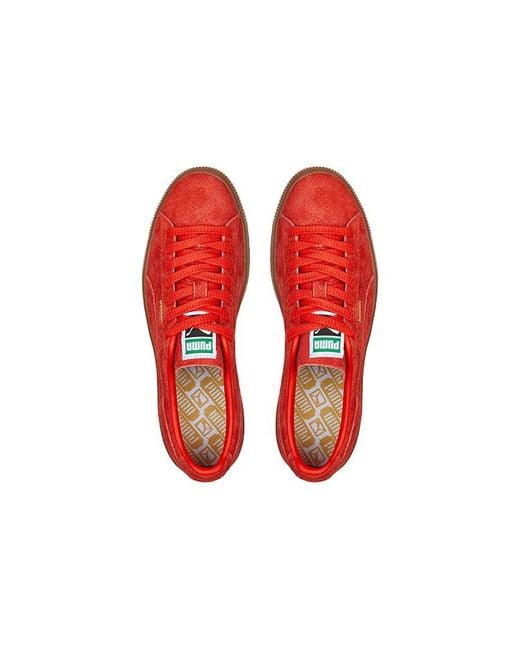 PUMA Red Suede Vtg 'Hairy Suede Gum' for men