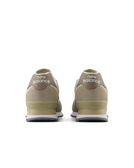 New Balance White 574 for men