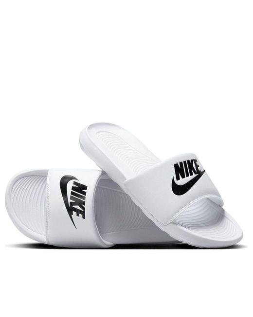Nike White Victori One Slide for men
