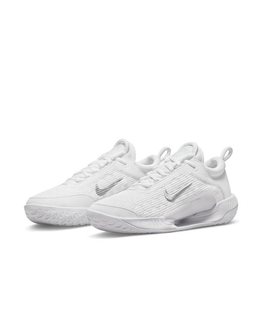 Nike White (Wmns) Court Zoom Nxt Metallic'