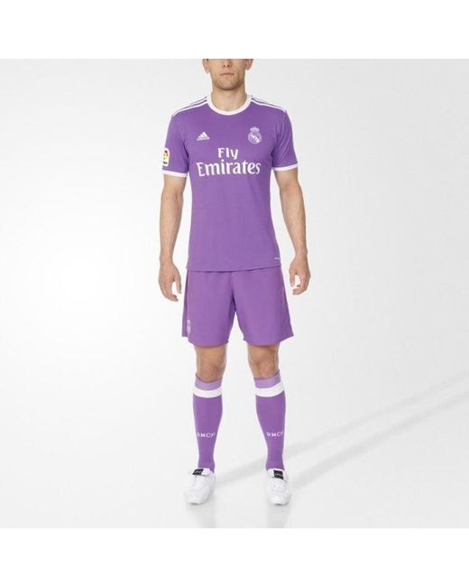 Adidas Purple Real Madrid 16/17 Home Jersey for men