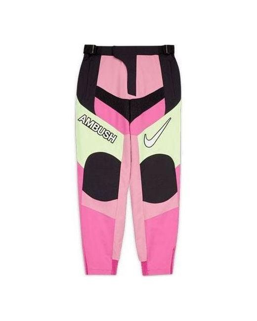 Nike Pink (Wmns) X Ambush Motorcycle Pants 'Active Fuchsia'