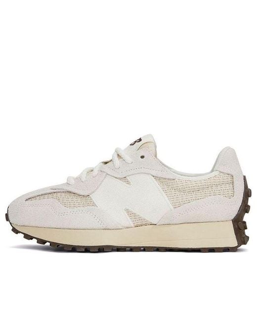 New Balance White 327 Vanilla' for men