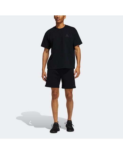 Adidas Black X Pharrell Hu Logo T-Shirt for men