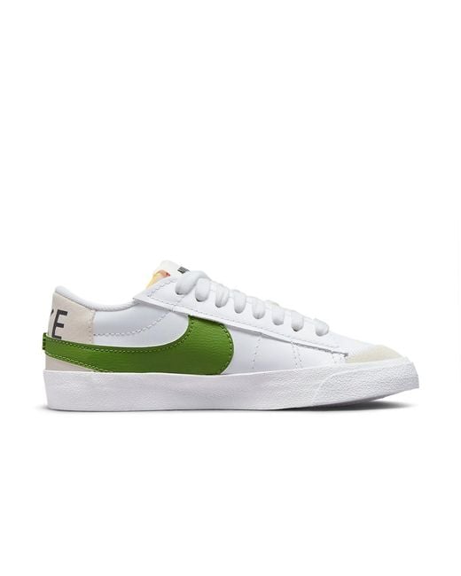 Nike White Blazer Low '77 Jumbo Chlorophyll' for men