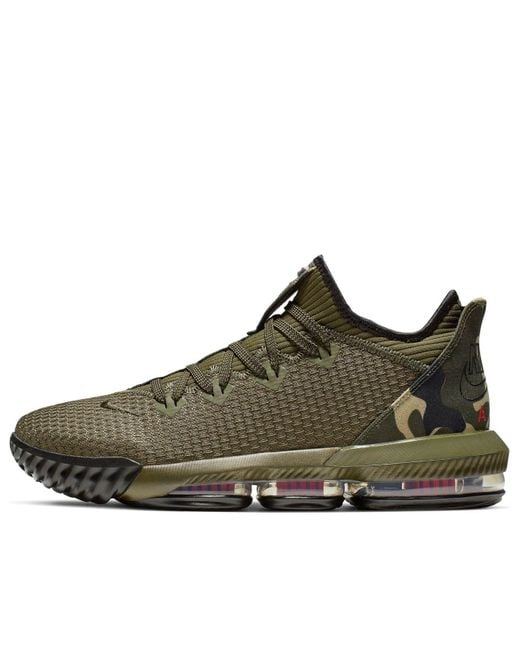 Nike Brown Lebron 16 Low Ep 'Camo' for men
