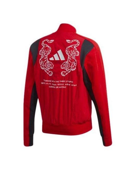 Adidas Back Embroidered Pattern Casual Sports Jacket for men
