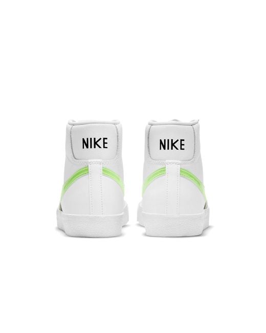 Nike White (Wmns) Blazer Mid '77 Essential Volt'