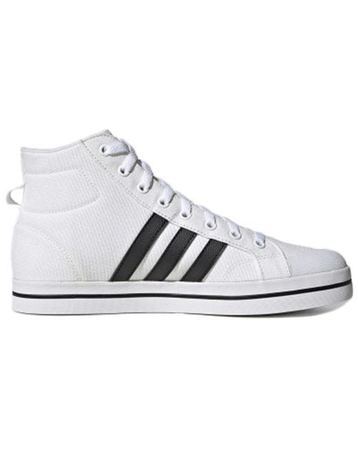 Adidas White Neo Bravada Mid for men