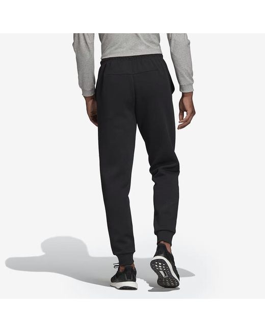Adidas Black Mh Plain Pnt Sports Knit Long Pants for men