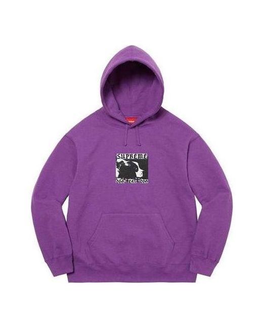 Supreme Purple Dog Eat Dog Hooded Sweatshirt for men