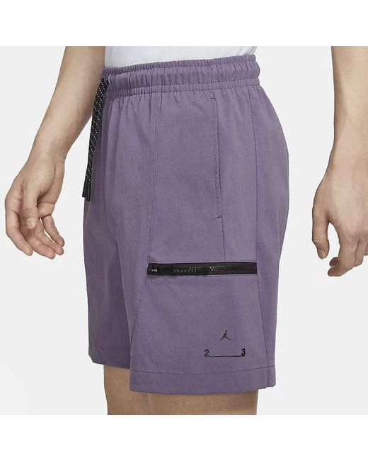 Nike Purple 23 Solid Color Casual Sports Shorts for men