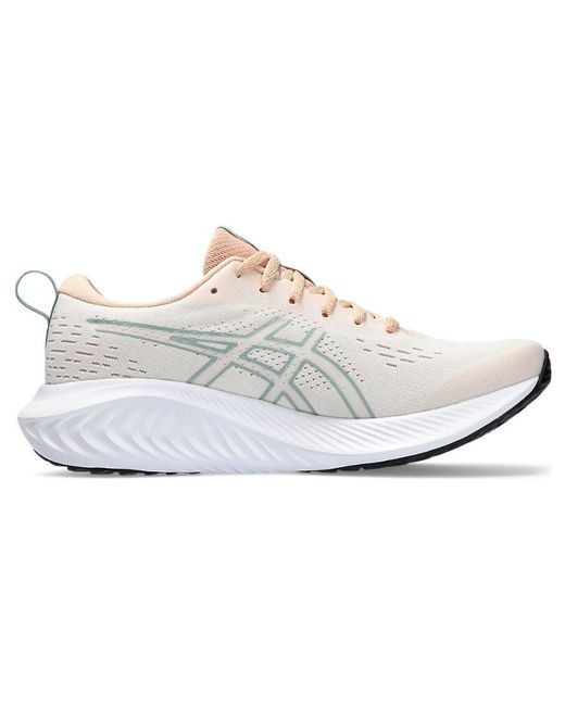 Asics White Gel-excite 10 Running Shoes