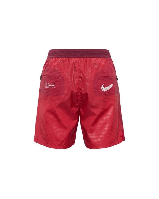 Nike Red X Gyakusou Logo Running Training Shorts for men