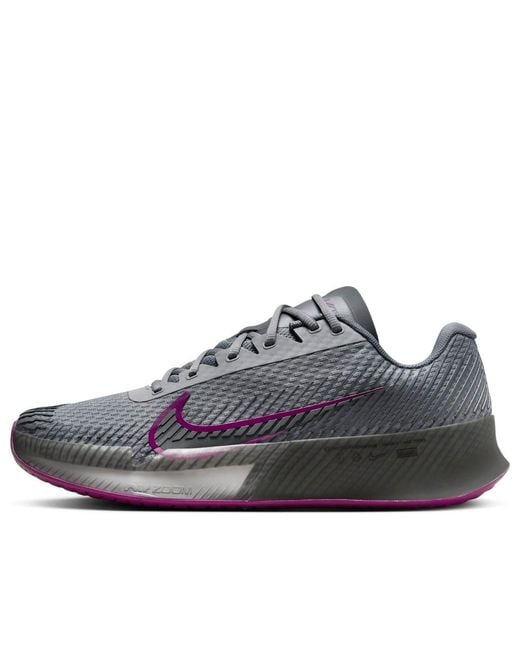 Nike Gray Air Zoom Vapor 11 Hard Court Tennis Shoes for men