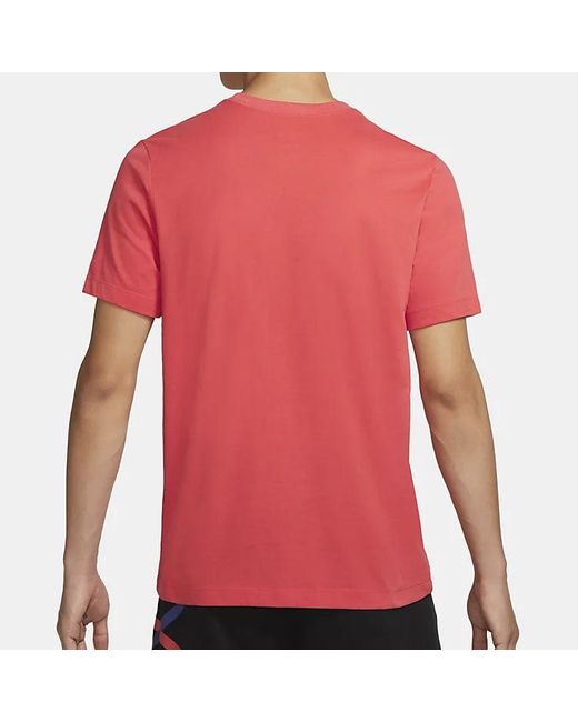 Nike Red Jumpman Dfct Ss Crew Round Neck Short Sleeve Small T-Shirt for men
