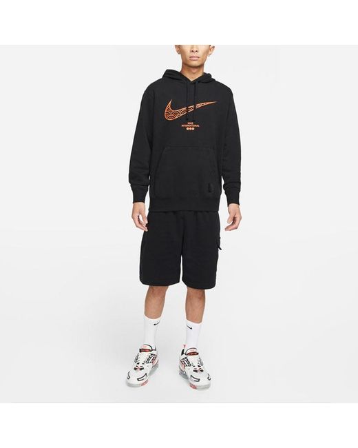 Nike Black Cny Chinese New Year's Edition Logo Printing Knit Fleece for men