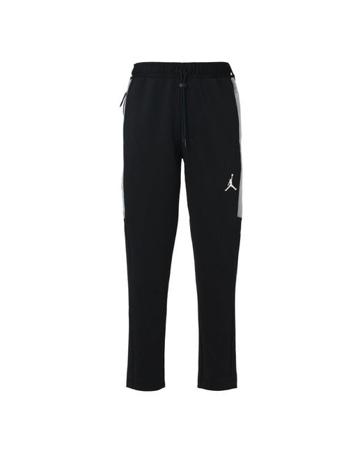 Nike Black Air Logo Printed Knitted Color Block Casual Sports Pants for men