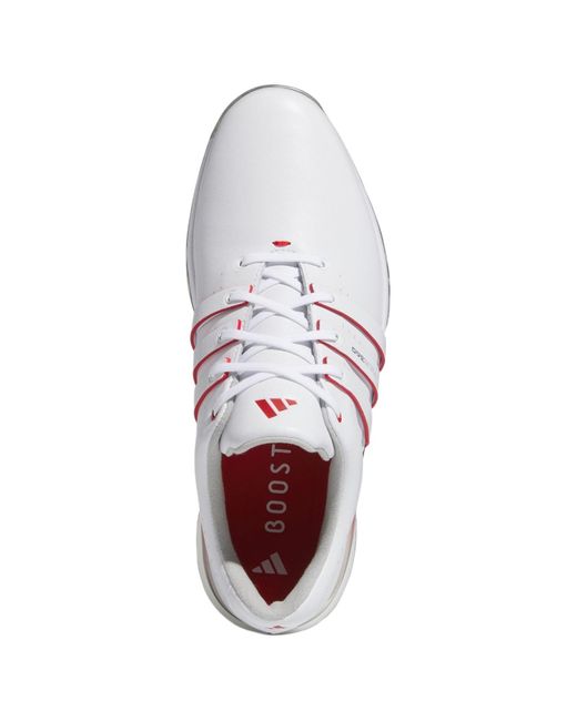 Adidas White Tour360 24 Boost Golf Shoes for men