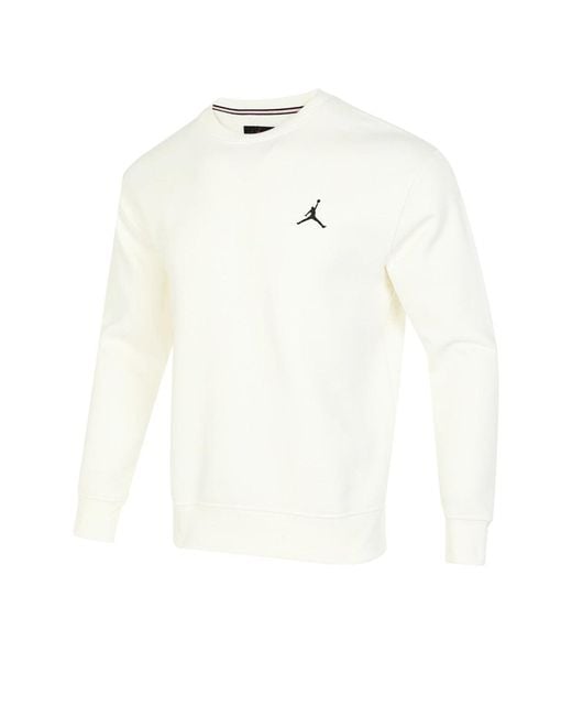 Nike White Flight Mvp Graphic Fleece Crew-Neck Sweatshirt for men