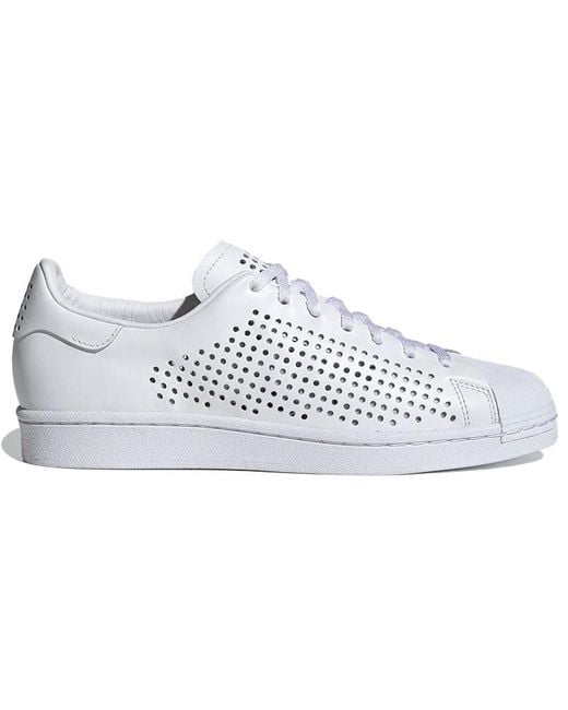 Adidas White Originals Superstar Shoes for men