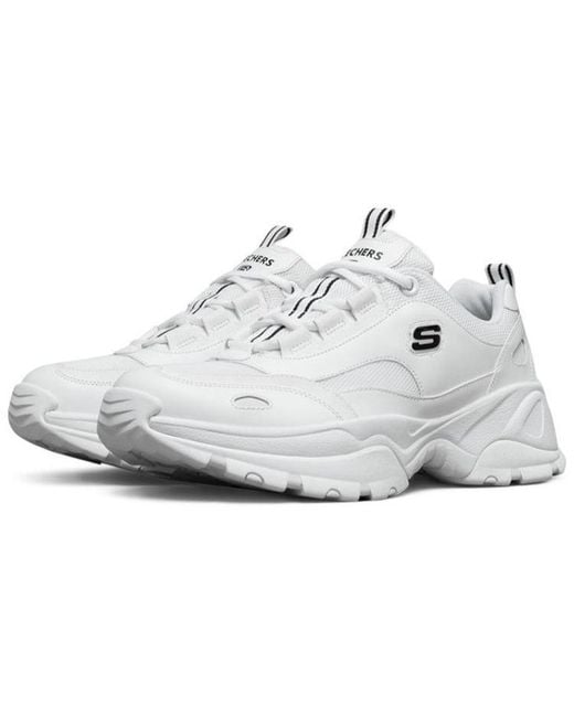Skechers White Kozmiks Running Shoes for men