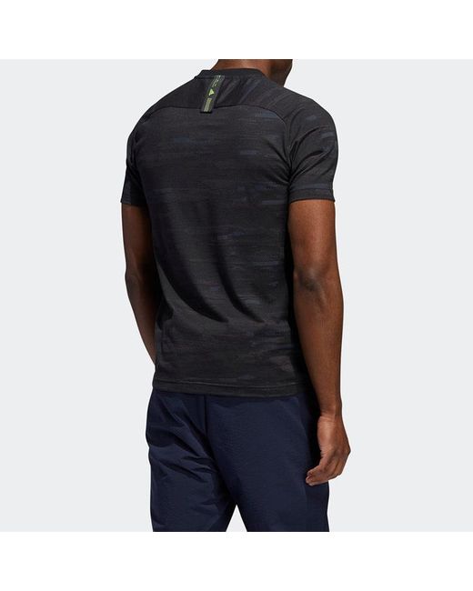Adidas Black Jaq Printing Short Sleeve T-Shirt for men