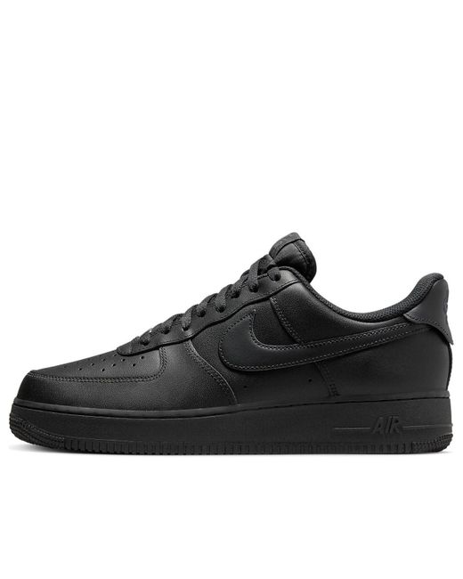 Nike Black Air Force 1 Low Flyease 'Triple' for men
