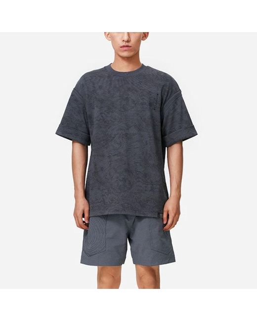 Li-ning Black X Jackie Chan Kung Fu Graphic T-Shirt 'Storm' for men