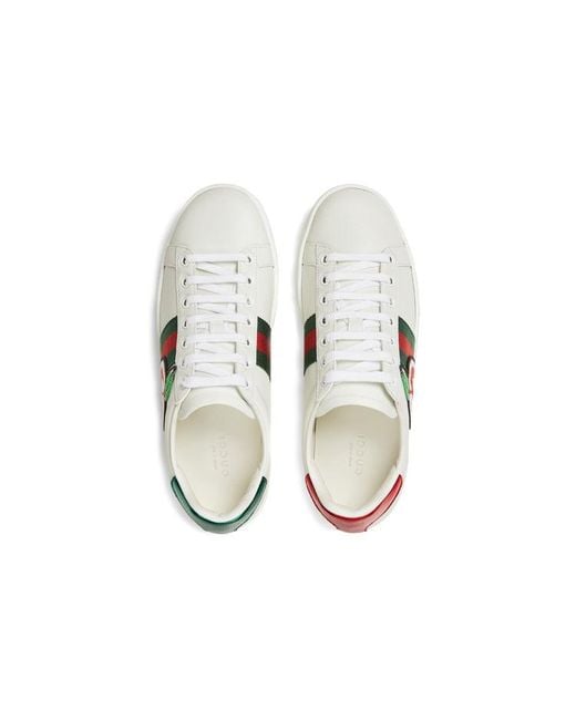 Gucci Red (Wmns) Ace Low 'Gg Apple Patch