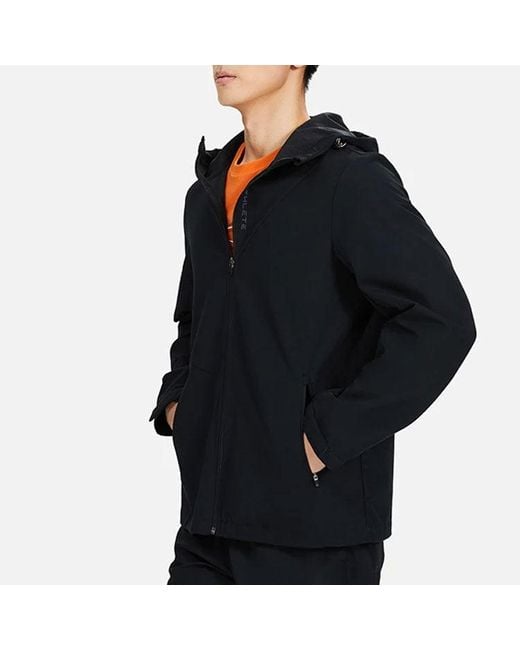 Li-ning Gray Sports Hooded Windbreaker for men