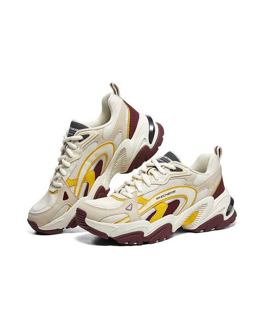 Skechers White (Wmns) Stamina V2 Burgundy'