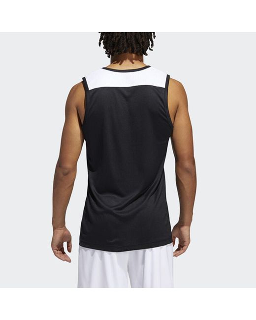 Adidas Black C365 Jrsy Basketball Training Sports Quick Dry Breathable Vest for men