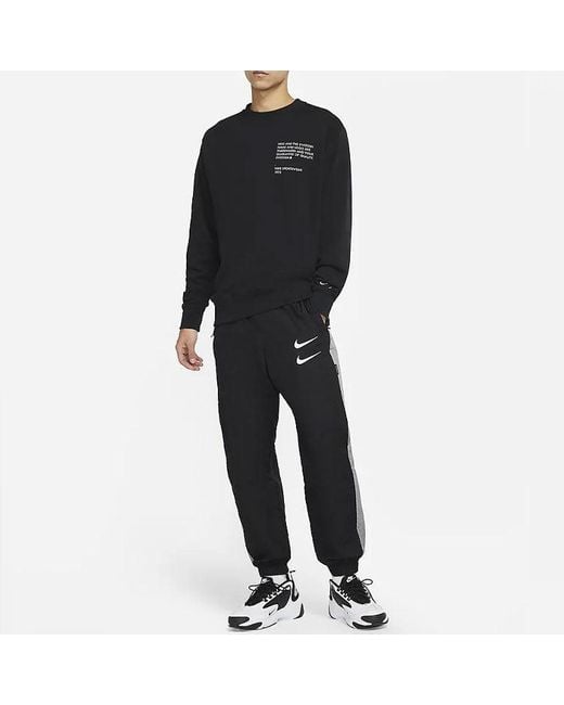 Nike Blue Swoosh Athleisure Casual Sports Sweatshirt for men