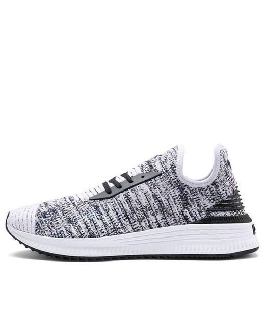 PUMA White Avid Evoknit 'Mosaic' for men