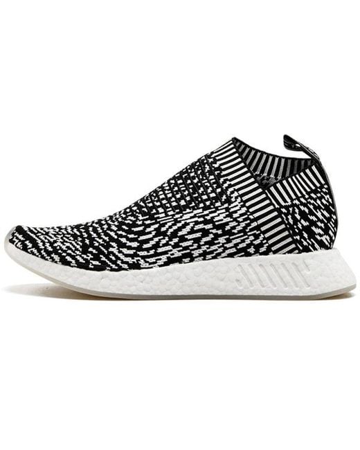 Adidas Black Nmd_Cs2 Primeknit 'Zebra' for men