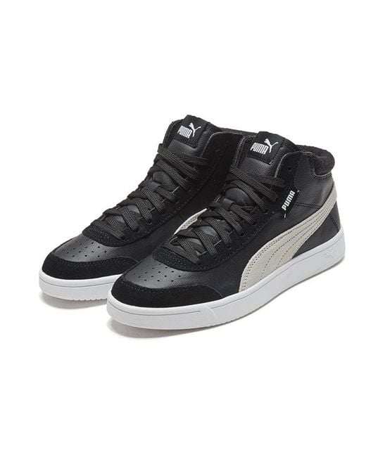 PUMA Black Court Legend Casual Skateboarding Shoes for men