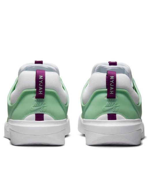 Nike Green Sb Nyjah 3 Skate Shoes for men