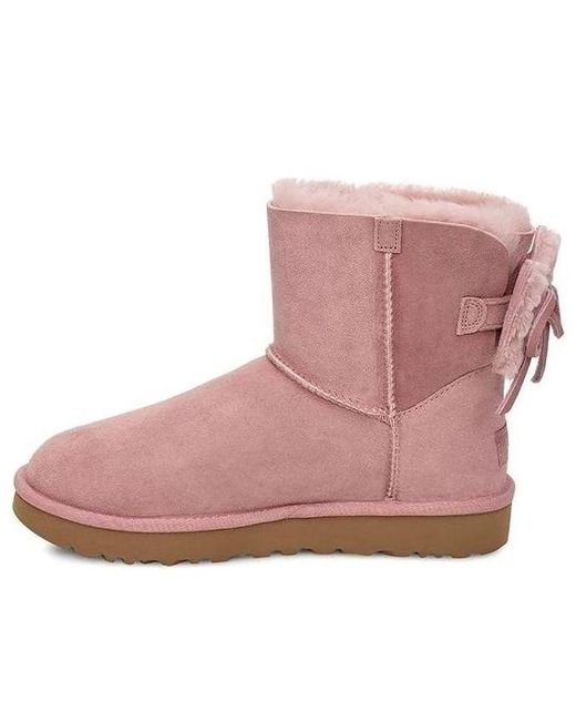 Ugg Pink (Wmns) Classic Dudble Bow Mini