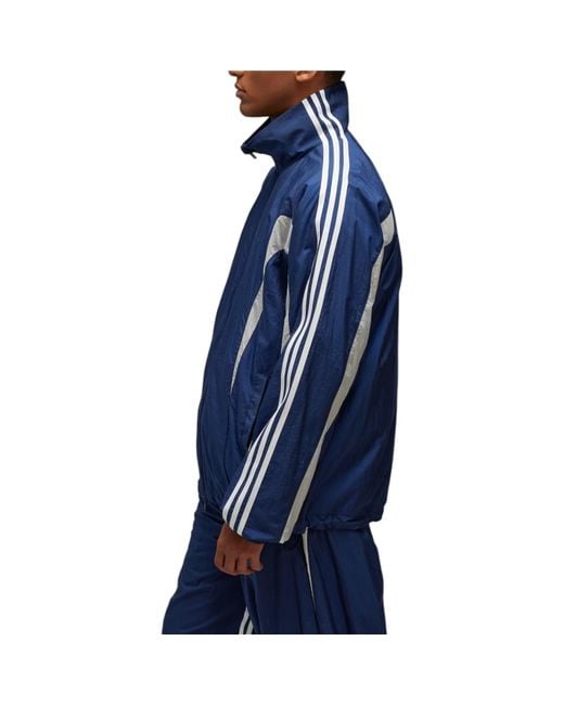 Adidas Blue X Y-3 3-Stripes Nylon Shell Jacket for men