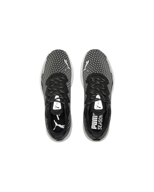 PUMA Black Velocity Nitro 2 Wtr Running Shoes for men