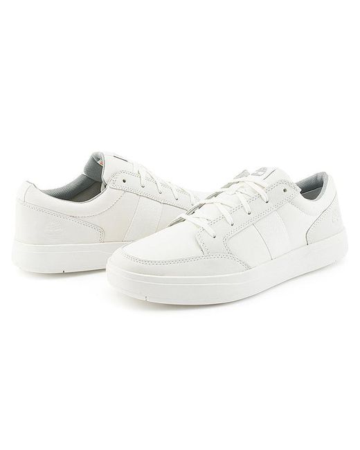 Timberland White Davis Square Oxford Sneakers for men