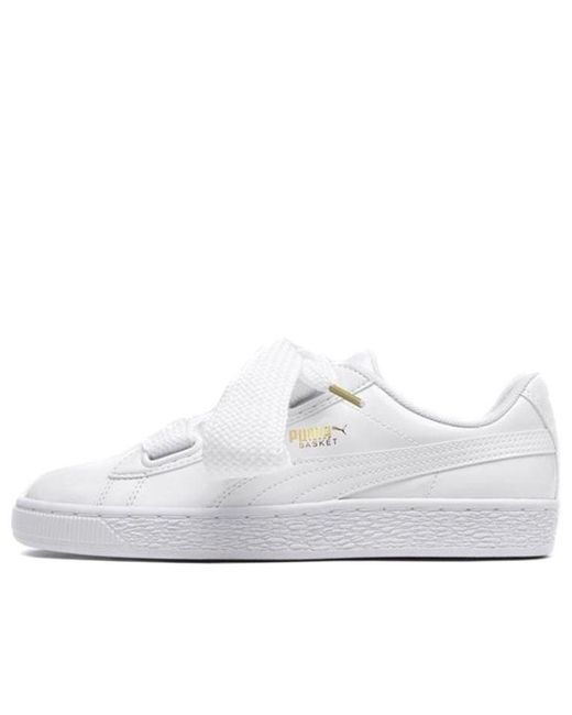 PUMA Basket Heart Patent 'white' | Lyst