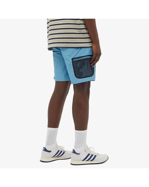 Adidas Blue Originals Adv Wvn Shorts Multiple Pockets Outdoor Sports for men